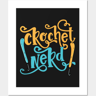 Crochet Nerd - Grandma Mom Crocheting Yarn Lover print Posters and Art